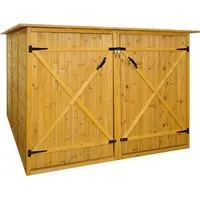 2er-Fahrradgarage MCW-H60 - abschließbare Fahrradbox - Sonstiges Fahrradzubehör mit abschließbaren Türen für optimalen Diebstahlschutz und hochwertiger Verarbeitung, ideal für sichere Aufbewahrung von Fahrrädern.
