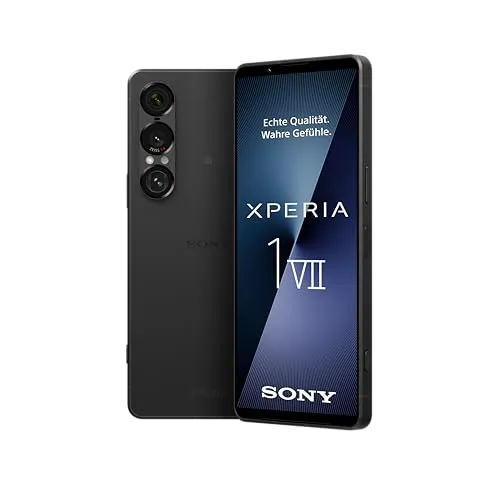 Sony Xperia 1 VII - 6,5" FHD+ HDR OLED Smartphone - Handy mit Dreifachobjektiv und Ultraweitwinkel für beeindruckende Fotos, 12 GB RAM und Android Betriebssystem für hohe Leistung.