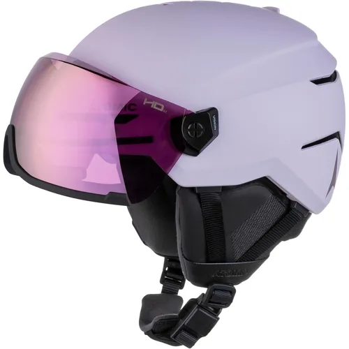 Atomic Savor AMID Visor HD Skihelm 59-63 cm lila - Komfortabler Skihelm mit großem Visier in lila, ideal für Ski und Snowboard. Mit praktischer Brillenbandhalterung für optimalen Tragekomfort. Entdecken Sie mehr von Atomic bei Bergfreunde.de!