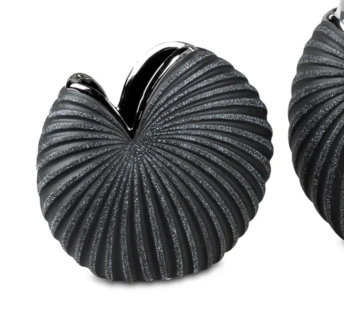 formano Dekovase Anthrazit, Farbe: Grau, Höhe: 18cm