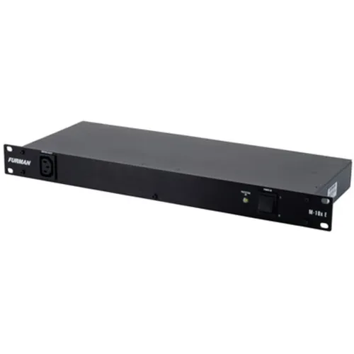 Furman M-10x E Power Conditioner - Kabel & Verbindungen, leistungsstarker Netzstromfilter mit Überspannungsschutz und 10 Anschlüssen für optimale Stromversorgung im Recording und auf der Bühne.