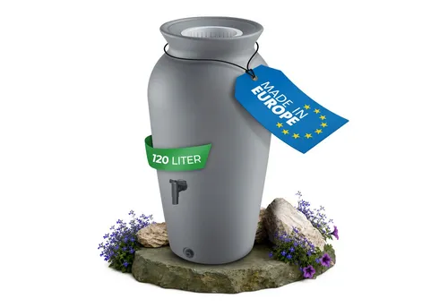 YourCasa Regentonne 120 l mit Filterkorb & Wasserhahn – Frostsicher und dekorativ - Die YourCasa Regentonne 120 l kombiniert Funktionalität und Stil. Sie bietet eine unkomplizierte Befüllung durch die Fallrohrklappe und verfügt über einen integrierten Filterkorb. Ideal für die Regenwassernutzung im Garten.