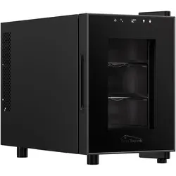 Tronitechnik® Weinkühlschrank Montpellier 17L - Weinkühlschrank für 6 Flaschen, präzise Temperatursteuerung von 5-18 °C und vibrationsfreier Betrieb für optimale Weinlagerung.