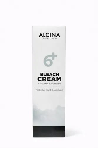 Alcina Bleach Cream 6+ 350 g - Schonende Blondierung - Alcina Blondiercreme für gleichmäßiges, natürliches Blond, ideal für Folien- und Freehand-Techniken. Mit Sheabutter und Bienenwachs für optimale Haarpflege während des Färbens.