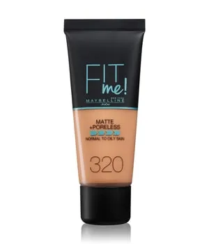 Maybelline New York Fit Me! Matte&Poreless Make-up Nr. 320 Natural Tan, Flüssiges Make-up, Passt Sich Dem Hautton An, Feuchtigkeitsspendend, Mattierend, Leichte Bis Mittlere Deckkraft, 30 Ml