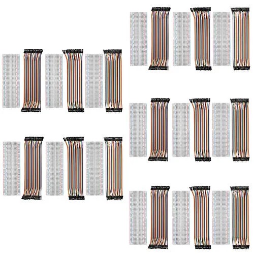AZDelivery 5 x Breadboard Kit für Arduino & Raspberry Pi - Einplatinenrechner: 5x MB102 Breadboard mit 830 Kontakten und 120 Jumper Wires. Inklusive E-Book für schnelle Projektstarts und praktische Anleitungen.