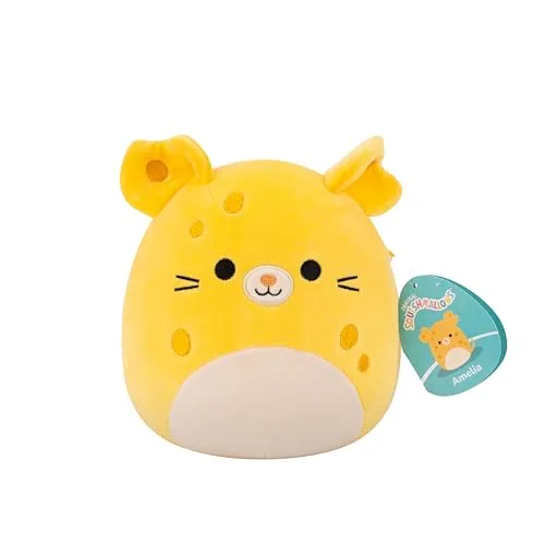 Squishmallows SQCR09080 - Amelia die Maus 19 cm, offizielles Jazwares Plüsch, superweiches Kuscheltier