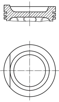 Mahle Kolben mit Kolbenringen (034 99 01) für Seat, VW, Audi - Sonstige KFZ-Ersatzteile, inklusive hochwertiger Kolbenringe für optimale Leistung und Langlebigkeit.