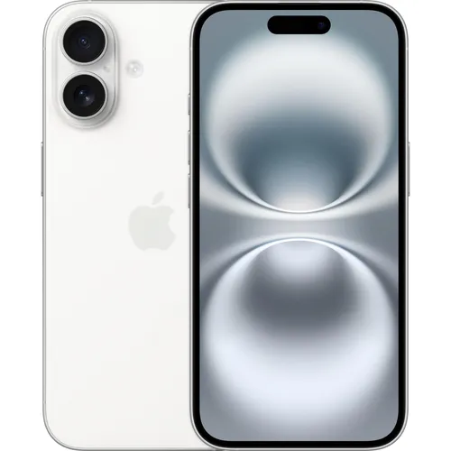 Apple iPhone 16 (256 GB, White, 6.10", SIM + eSIM, 48 Mpx, 5G) (MYEF3QL/A)