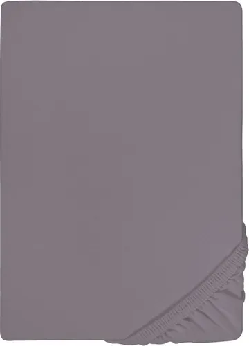 Biberna Spannbettlaken Thea, Jersey-Elasthan - Spannbettlaken für Matratzen bis 25 cm Höhe, mit rundum Gummizug für faltenfreien Sitz und pflegeleichtem Material, ideal für ein gemütliches Bett.
