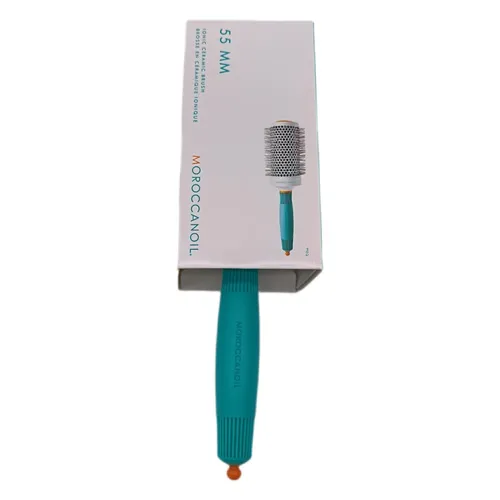 Moroccanoil Rundbürste 55 mm - Haarpflege mit ionischen Eigenschaften - Bürsten & Kämme: Die Moroccanoil Rundbürste mit 55 mm Kopf sorgt für schnellere Föhn-Zeiten und gesünderes Haar durch ionische und keramische Eigenschaften.