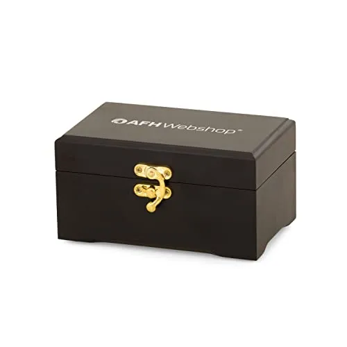 AFH Webshop Schwarze Geschenkbox Aufbewahrungsbox für QiGong Kugeln