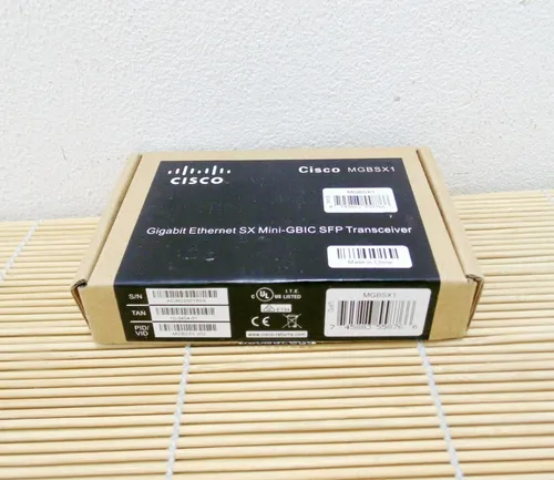 Cisco MGBSX1 1000BASE-SX SFP Mini GBIC Transceiver - Switch-Module für schnelle Netzwerkanbindungen, unterstützt hohe Datenübertragungsraten und ist ideal für Unternehmensnetzwerke.