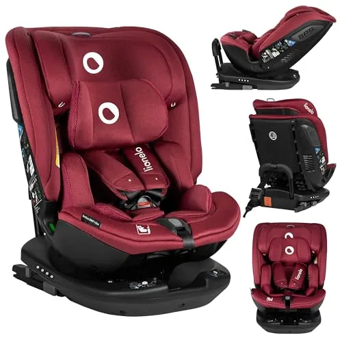 LIONELO Bastiaan RWF Baby- und Kleinkindautositz 0-36 kg - ISOFIX-zertifizierter Kinderautositz mit 360° Drehfunktion für einfaches Anschnallen und maximalen Komfort. 4 Rücklehnenpositionen und fortschrittlicher Seitenschutz bieten höchste Sicherheit für Ihr Kind.