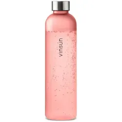 Vinsun Trinkflasche Tritan Wasserflasche 1L, Sportflasche Kohlensäure geeignet & BPA frei, Auslaufsicher, bruchsicher, geruchs- und geschmacksneutral rosa 1000 ml | 28 cm