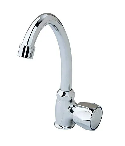 HST Kaltwasserhahn mit schwenkbarem Auslauf - Praktische Waschtischarmatur für flexibles Arbeiten am Waschbecken. Der schwenkbare Auslauf ermöglicht eine einfache Handhabung und perfekten Wasserfluss. Ideal für jeden Haushalt!  