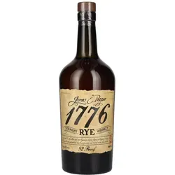 Rye Whiskey 46,0 % vol 0,7 Liter 1776 - Whisky mit historischem Erbe, inspiriert von der Amerikanischen Revolution, ideal für Liebhaber edler Spirituosen.