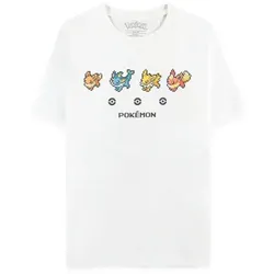 POKÉMON T-Shirt Eeveelutions Gen 1 weiß XL - Stylisches Pokémon T-Shirt mit Eeveelutions-Motiv. Aus 100% Baumwolle, ideal für Streetwear-Looks. Maschinenwaschbar und bequem im Alltag.