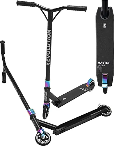 RAVEN Scooter Stunt Freestyle Tricks Street 360° Roller Kickscooter für Kinder und Erwachsene - Robuster Stunt-Scooter mit 110-mm-Rädern und ABEC-9-Lagern für optimale Geschwindigkeit und Grip. Ideal für Tricks und anspruchsvolles Terrain, mit leichtem Aluminium-Deck für maximalen Komfort.