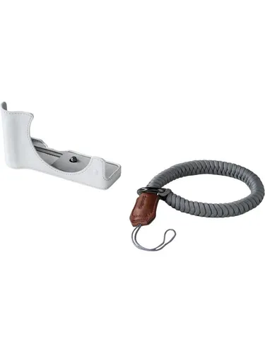 SmallRig 5431 Halb-Ledertasche für Canon EOS R50 V (Weiß) - Die SmallRig 5431 Halb-Ledertasche für Canon EOS R50 V in elegantem Weiß schützt Ihre Kamera optimal und verleiht ihr eine stilvolle Note.