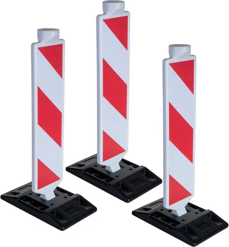 Rolly Toys rollyBake Leitbake - Verkehrsbake für Kinder - Zubehör für Kinderfahrräder, enthält 3 Stück für authentisches Spielen mit Tretfahrzeugen und realistischen Baustellenabsperrungen.