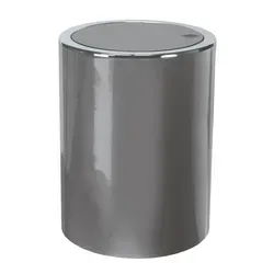 Kleine Wolke Kosmetikeimer CLAP MINI Platinfarben 1,5 Liter - Eleganter Kosmetikeimer CLAP MINI in Platin, ideal für moderne Badezimmer. Mit 1,5 Litern Fassungsvermögen und pflegeleichtem Material sorgt er für Ordnung und passt perfekt in kleine Nischen.