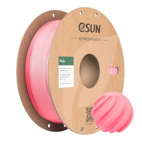 eSUN PLA+ Filament 1.75mm, 3D Drucker Filament PLA Plus, Maßgenauigkeit +/- 0.03mm, 1kg Spule (2.2 LBS) 3D Druck Filament für 3D Drucker, Rosa