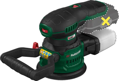 PARKSIDE® 20 V Akku-Exzenterschleifer »PAEXS 20-Li B2« - Exzenterschleifer mit ergonomischem Design, vibrationsgedämpftem Zusatzhandgriff und integrierter Absaugfunktion für sauberes Arbeiten. Ideal für Grob- und Feinschliff von Holz und Lack.