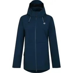 Dare2b ARED 20000 Damen Funktionsjacke - Switch Up, Navy - Größe 44 - Wasserdichte und atmungsaktive Funktionsjacke aus recyceltem Material. Ideal für lange Wanderungen, mit verstellbarer Kapuze und praktischen Taschen. Schützt zuverlässig vor Wind und Wetter.