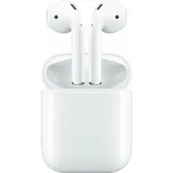 Apple AirPods 2. Generation mit Wireless Charging Case - Kabellose Bluetooth Kopfhörer - Kopfhörer mit kabellosem Ladecase, intelligenter Sprachsteuerung via Siri und hochwertigem Sound für ein erstklassiges Hörerlebnis.