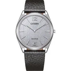 Citizen AR3120-16A Eco-Drive Suratto - Ultraflache Armbanduhr - Armbanduhr mit Quarzwerk und nur 4,7 mm Gehäusedicke, solarbetrieben mit Saphirglas, ideal für stilvolle Anlässe. Wasserdicht bis 30 m, perfekt für den Alltag.