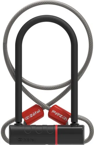 Zefal K-Traz U17 Fahrradschloss: Robustes U-Schloss für maximalen Schutz - Fahrradschlösser mit massivem Stahlbügel und 120 cm langem Kabel, ideal für Fahrräder, E-Bikes und Scooter. Bietet höchste Sicherheit für Ihr Fahrzeug.