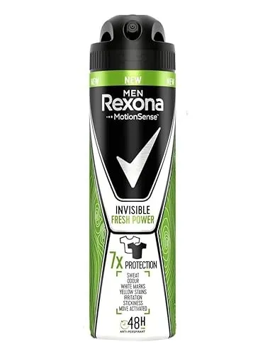 6er Pack - Rexona Men Deodorant Spray - Invisible Fresh Power - 150ml