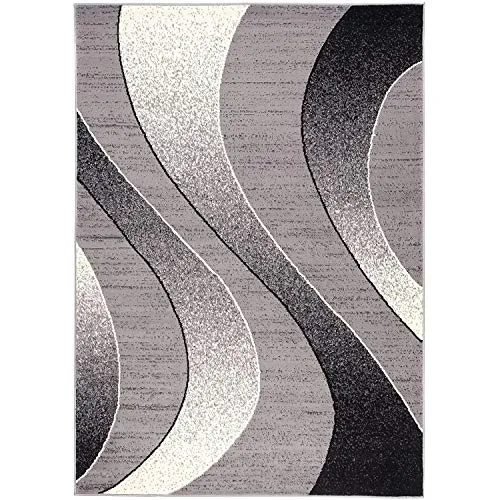 Carpeto Rugs Modern Designer Teppich - Kurzflor - 160 x 230 cm - Grau - Hochwertiger Kurzflor-Teppich für Wohnzimmer, Schlafzimmer und Esszimmer. ÖKO-TEX zertifiziert, pflegeleicht und schmutzabweisend. Ideal für mehr Komfort und eine stilvolle Raumgestaltung.
