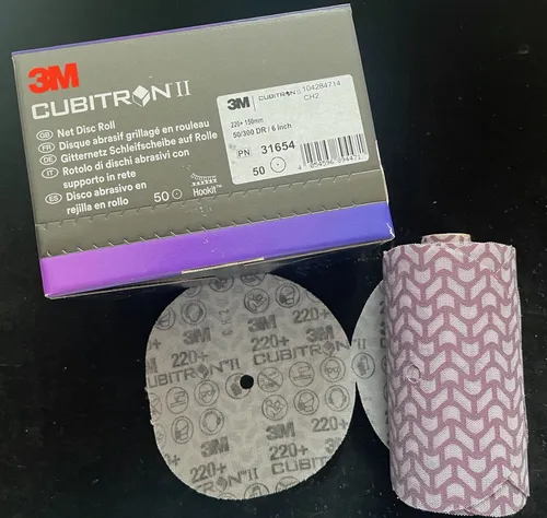 3M 31654 Cubitron II Gitternetz Schleifscheibe auf Rolle ø 150 mm P220 + 50 x