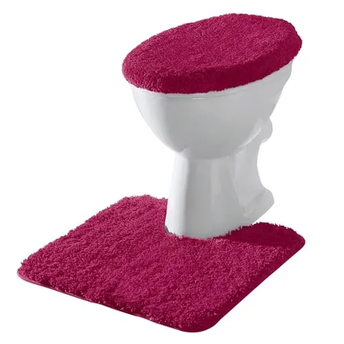 Erwin Müller Badematte 2-tlg. Stand-WC-Set "Rhodos" - Badematten-Set für Ihr Badezimmer, ultraweiches Microfaser-Material, rutschhemmend und für Fußbodenheizung geeignet – verwandeln Sie Ihr Bad in eine Wellness-Oase!