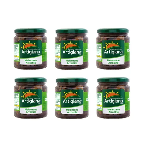 Artigiana SUD Aubergine Geröstet 540 Gr Karton 6 Teile
