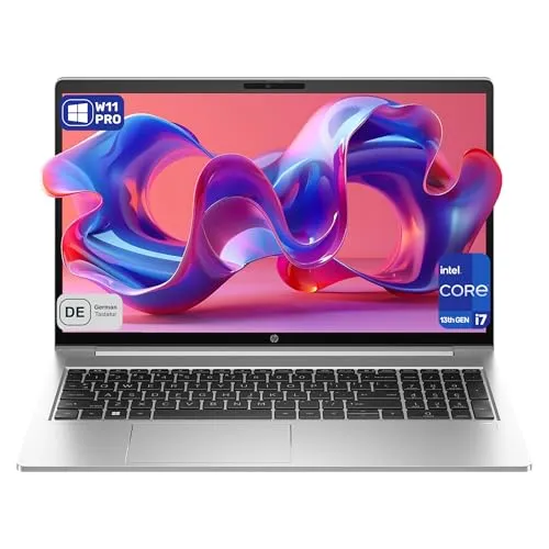 HP ProBook 450 G10 Business Laptop, Core i7, 15,6" WUXGA, 32 GB RAM, 1 TB SSD, Silber - Der HP ProBook 450 G10 bietet zuverlässige Business-Performance mit einem robusten Design für den professionellen Einsatz. Ideal für mobiles Arbeiten und Videokonferenzen dank fortschrittlicher Geräuschunterdrückung und sicherer Datenverwaltung.