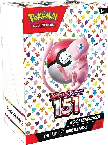 Pokémon 45562 Karmesin Purpur 3.5 151 Booster-Bundle - 6 Boosterpacks für spannende Abenteuer, entdecke seltene Karten und werde Pokémon Meister!