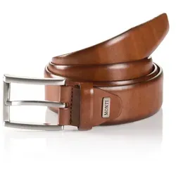 Monti Herren London Gürtel, Braun (Cognac 6700), 100 - Eleganter Herren-Gürtel für Business-Anlässe, aus hochwertigem Leder gefertigt und mit einer klassischen Schnalle für einen stilvollen Look.