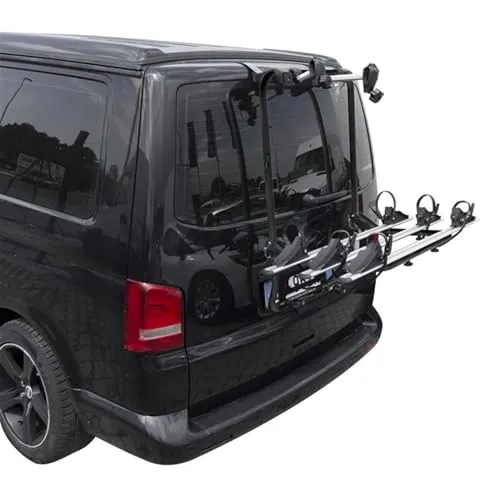 Menabo Fahrradträger für VW T6/T6.1 - Halterung für 3 Fahrräder - Fahrradträger für VW T6/T6.1, robust und stabil, ideal für Abenteuer und Stadtfahrten. Einfach zu installieren und maximiert den Platz im Innenraum.
