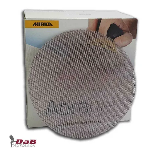 MIRKA Klett-Schleifscheibe ABRANET Ø 125 mm, Körnung 240 - Schleifblätter für vielseitige Anwendungen: Ideal für Lacke, Kunststoffe und Metalllegierungen, mit innovativer netzartiger Struktur für effizientes Schleifen und Staubabsaugung.