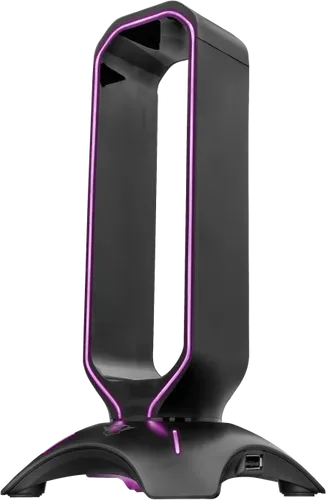 Trust Gaming GXT 265 Cintar RGB Headset Halterung - Stilvoller Kopfhörer Ständer mit LED-Beleuchtung und 2 USB-Anschlüssen für alle Headsets
