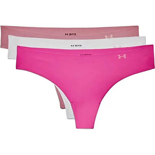 Under Armour Damen Ps Thong 3pack unterwaesche, Pink Elixir, S EU