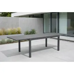 HARTMAN Ausziehtisch Tipperary xerix/stone grey, Aluminium/HPL, 160/260x93cm