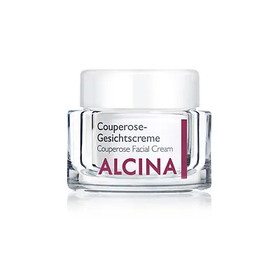 ALCINA Couperose Gesichtscreme 50ml - Medizinische Körperpflege für empfindliche Haut, reduziert nachweislich Hautrötungen und lindert das Hitzegefühl mit einem speziellen Wirkstoffkomplex.