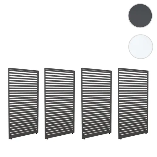 4er-Set Aluminium Paneele für Pergola HWC-L46 - Sturmfest und langlebig - Pavillon- & Pergolateile, 4er-Set Aluminium Paneele, sturmfest bis 100 km/h, ideal für wetterfeste Pergolen und Außenbereiche.