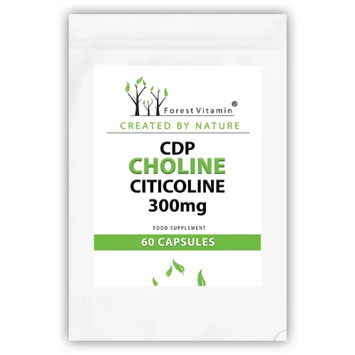 Forest Vitamin CDP Cholin Citicolin Gedächtnis Gehirn Leistung 300mg 60 Kapseln