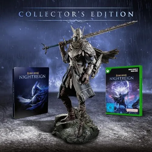 Elden Ring Nightreign Collectors Edition - XBSX/XBOne [EU Version] - Spiele die fesselnde Collectors Edition mit Koop-Kämpfen für bis zu drei Spieler und erlebe die beeindruckende Wylder-Statue sowie exklusive Artworks und Soundtrack!