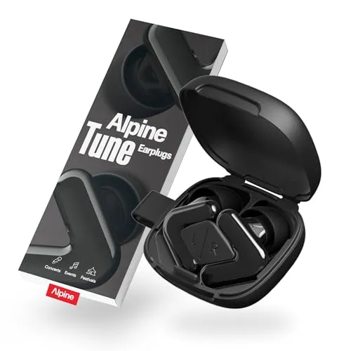 Alpine Tune Ohrstöpsel für Konzerte und Festivals – 19dB Schalldämpfung, Hochwertiger Klang - Erleben Sie Musik ohne Kompromisse! Die Alpine Tune Ohrstöpsel bieten 19dB Schalldämpfung und hervorragende Klangqualität, ideal für Konzerte und Festivals. Ergonomisches Design sorgt für perfekten Sitz und hohen Komfort.